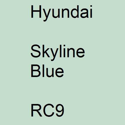 Hyundai, Skyline Blue, RC9.